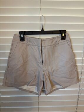 Commando Light Taupe High-Waist Faux Leather Shorts
